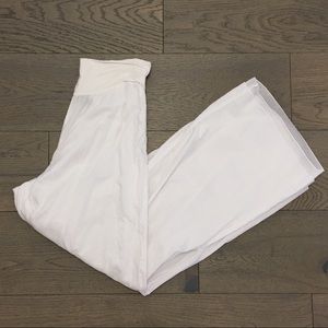 Soma White Cotton Layered Pants